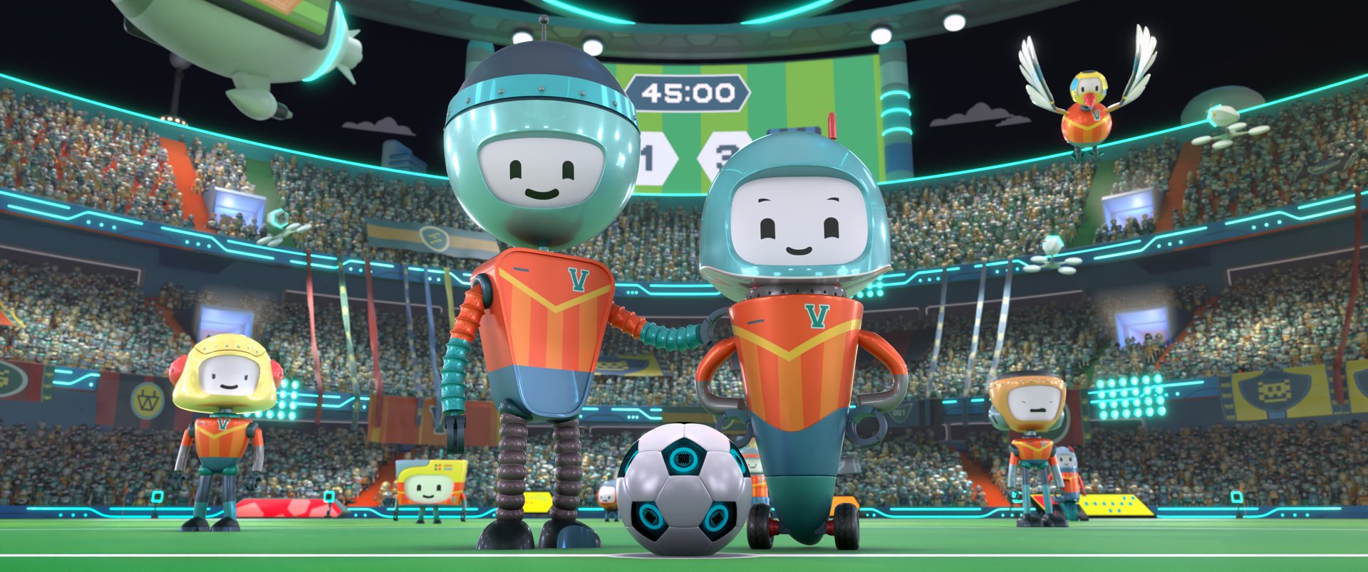 Alex y Bibi en Robotia